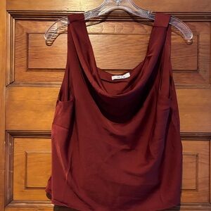 Sadie & Sage Burgundy Sleeveless Top